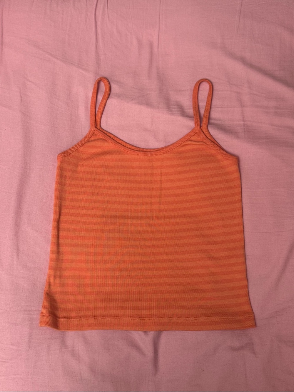 Brandy Melville coral stripped tank
